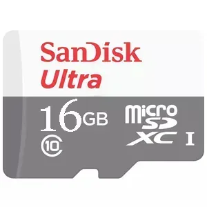 کارت حافظه microSDXC سن دیسک مدل Ultra کلاس 10 استاندارد UHS-I U1 سرعت 80MBps ظرفیت 16 گیگابایت